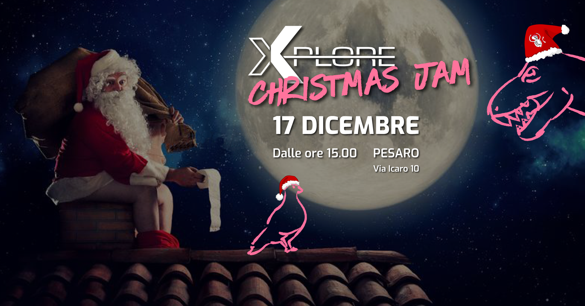 Xplore Christmas Jam 17 dicembre dalle 15 alle 19